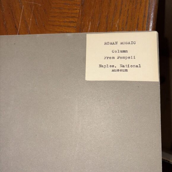 Vintage Pompeii Forum Column & Capital Mounted Roman Architecture Photo - Picture 3 of 4